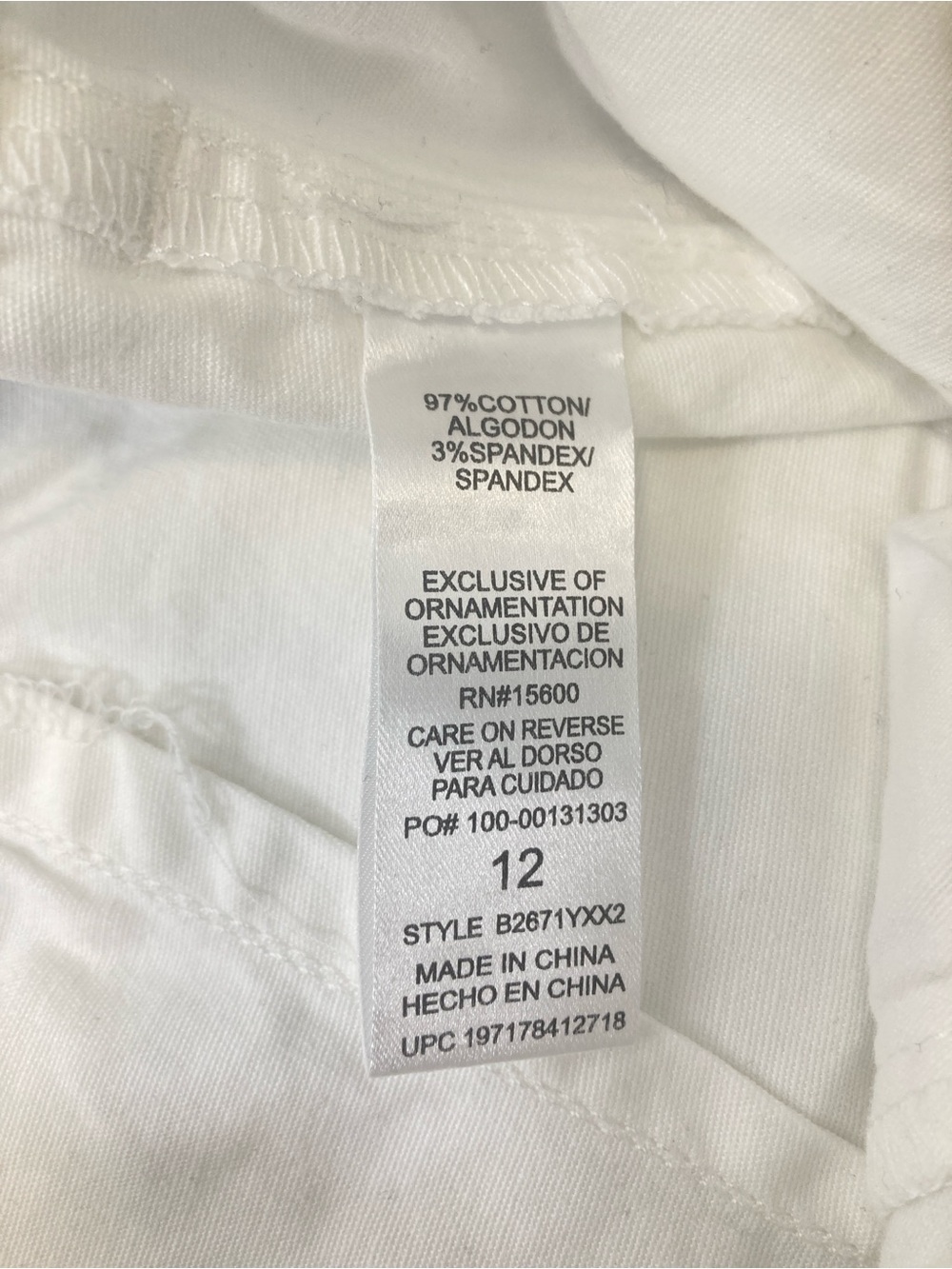 Democracy Women's "Ab" Solution Skyrise Straight Pant White Size 12 Coastal - Picture 10 of 15